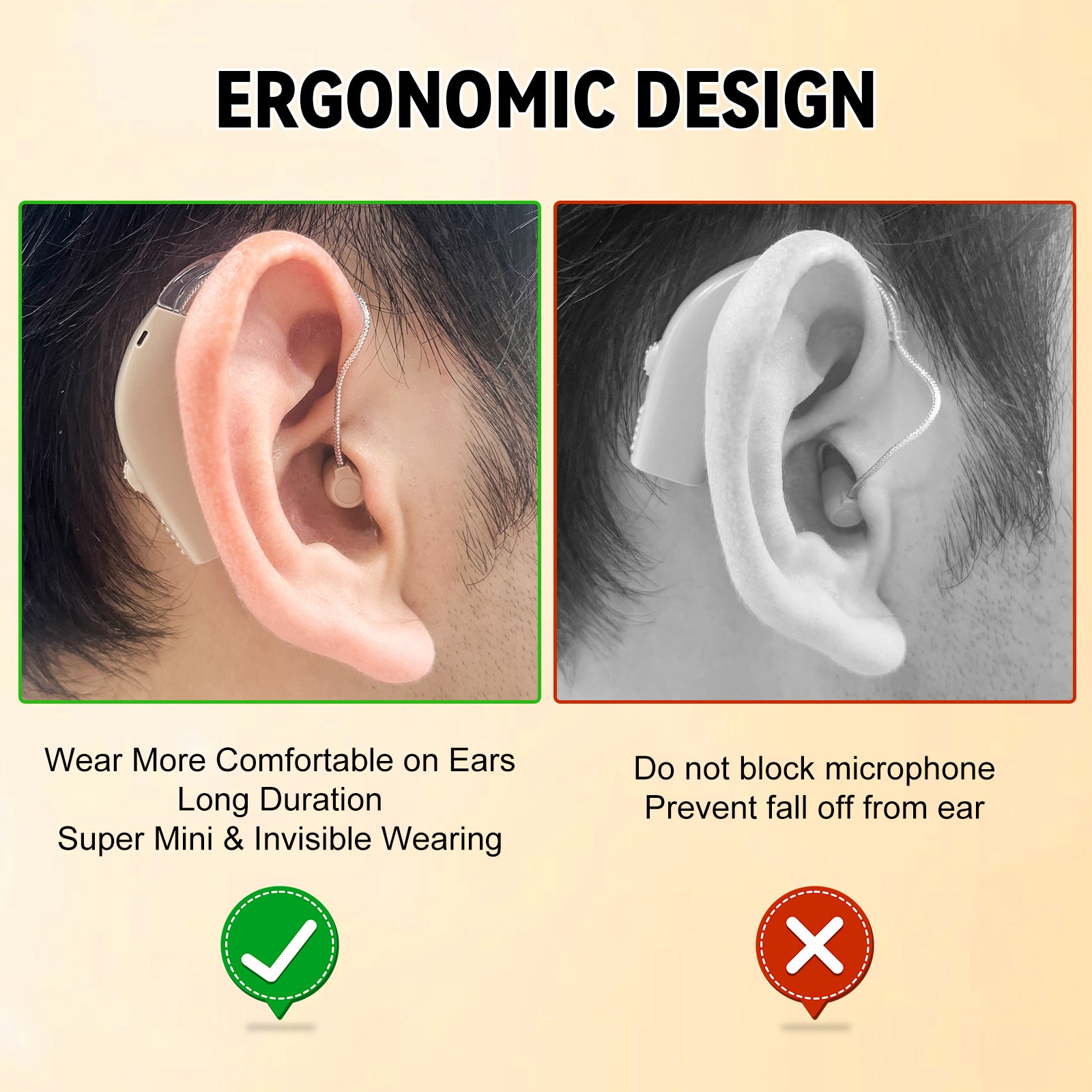 PowerBTE Rechargeable Hearing Aids with LED Charging Case