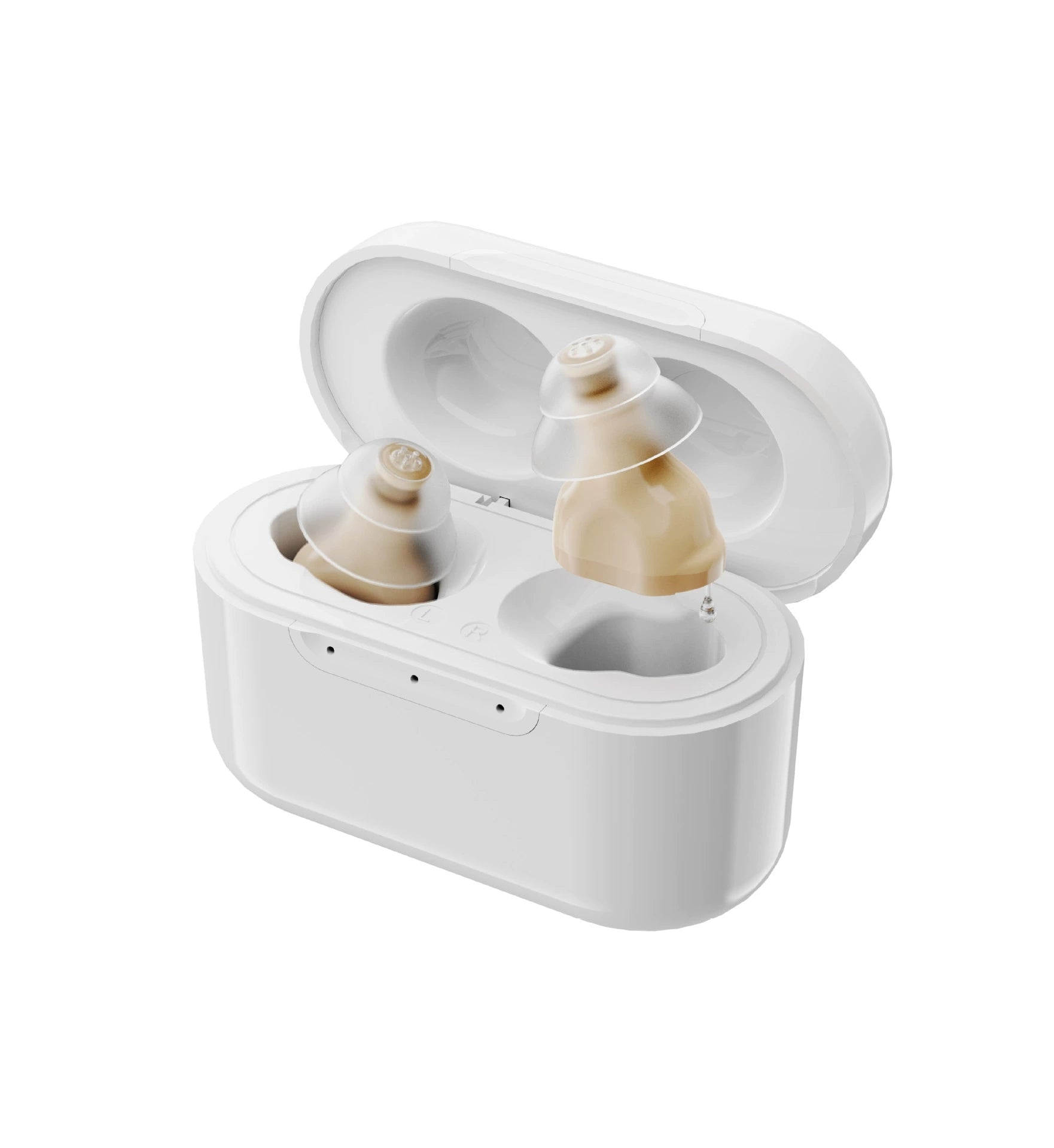 CIC Pro Rechargeable Hearing Aids with 100-Hour Charging Case