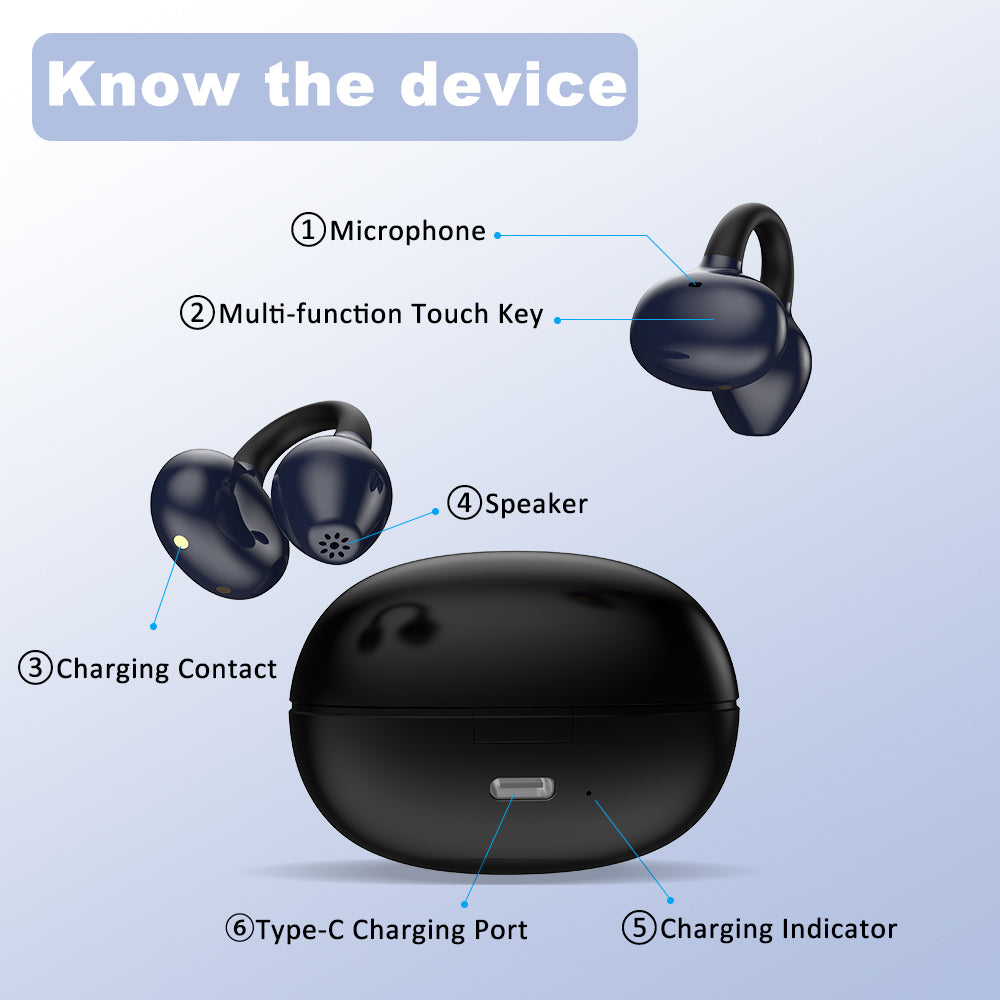 ClipOn Open-Ear Hearing Aids – No Ear Tip Needed