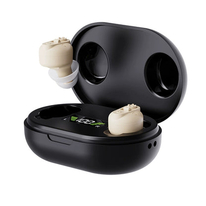 MiniCIC Invisible Hearing Aids with LED Charging Case