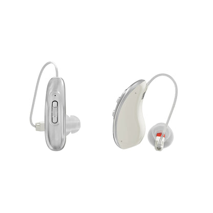 UVShield BTE Hearing Aids with UV Charging Case