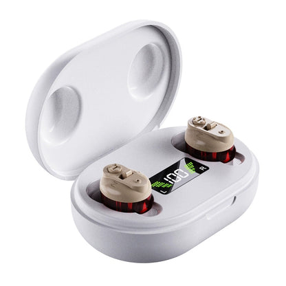 MiniCIC Invisible Hearing Aids with LED Charging Case