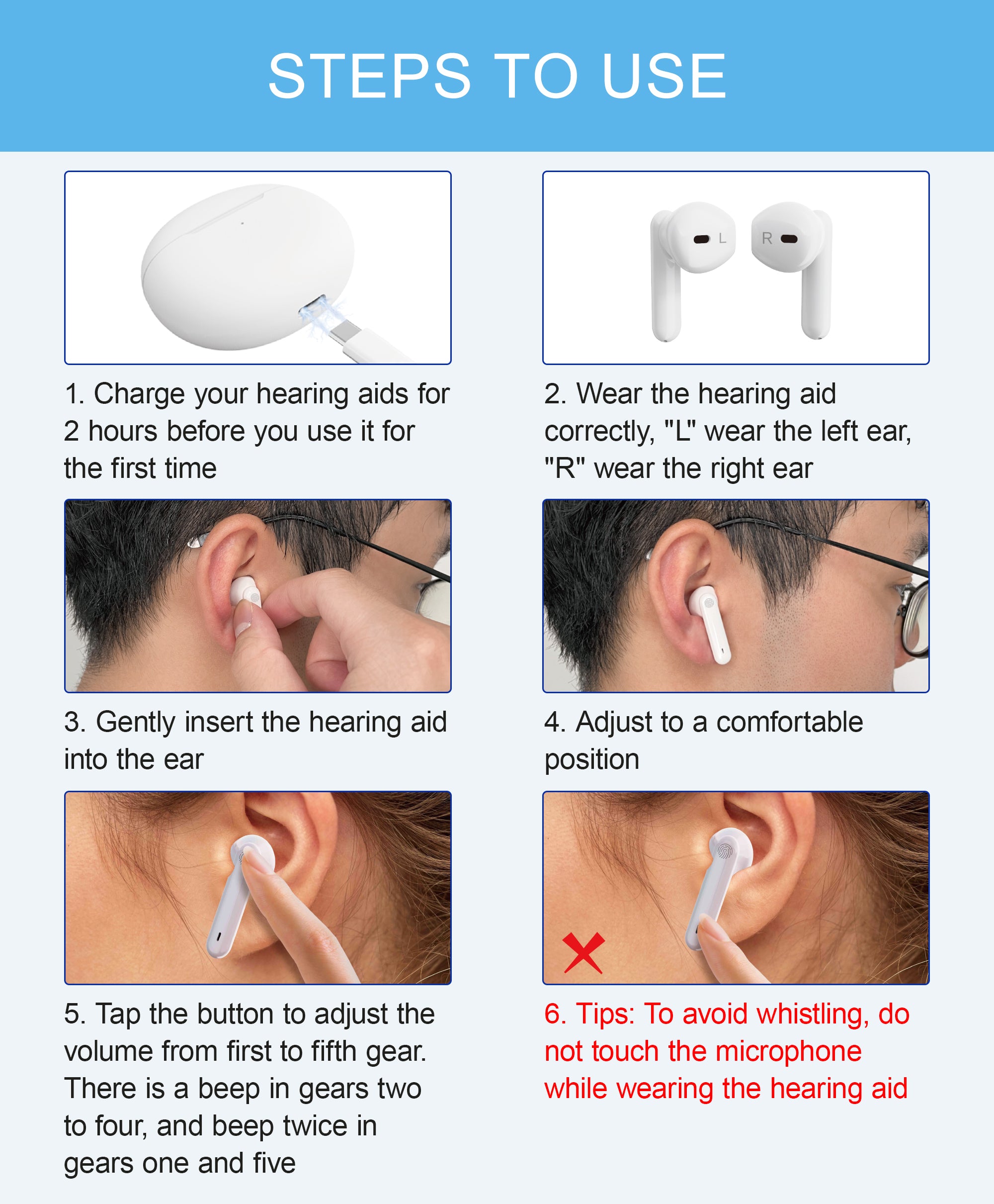 OpenAir Rechargeable Hearing Aids – Breathable Fit