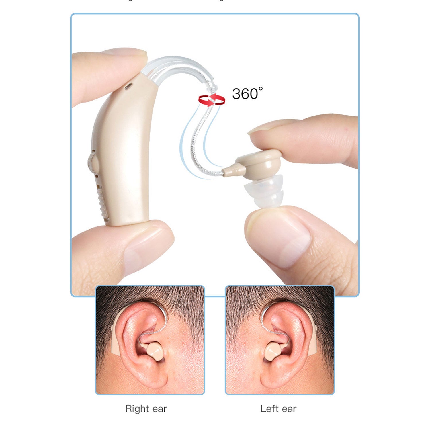 FlexFit BTE Hearing Aids – Wear Either Ear