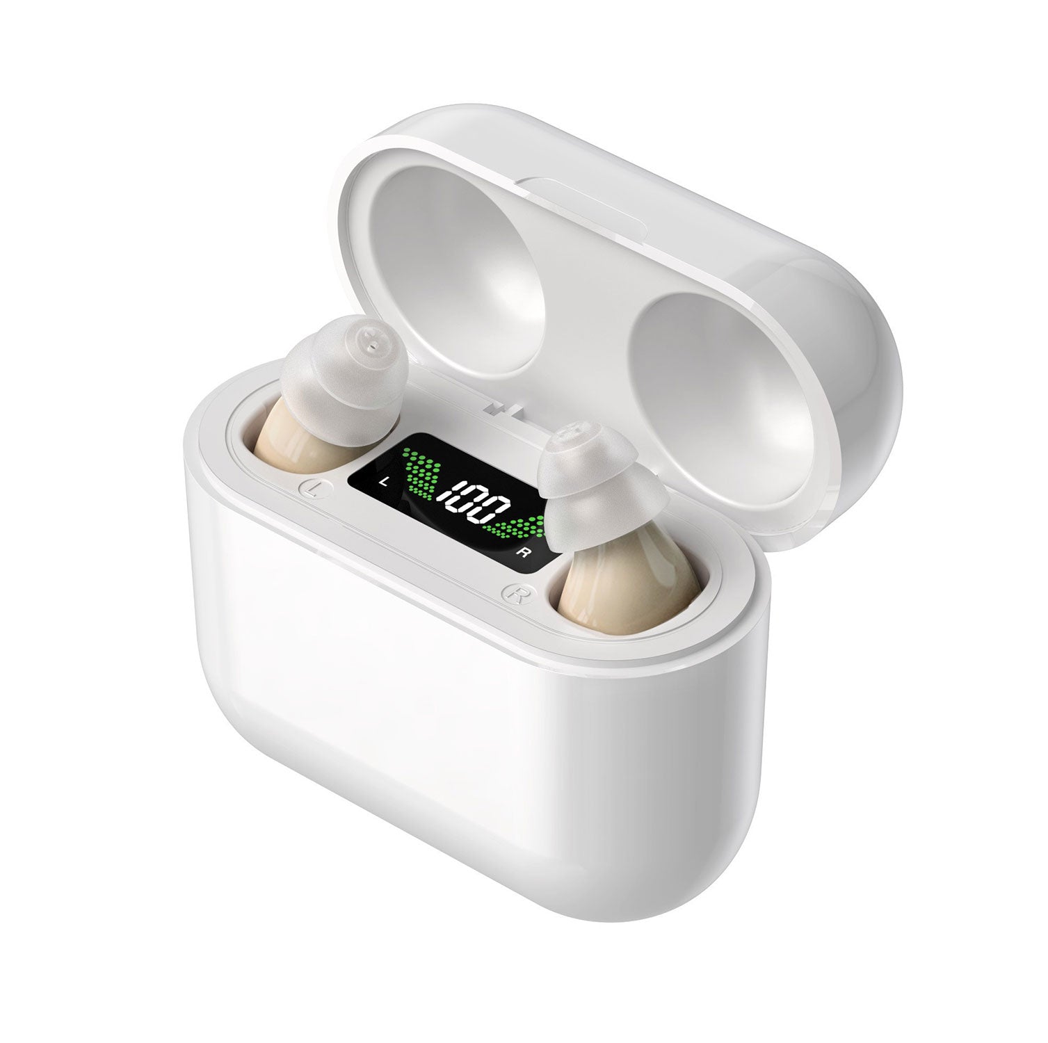 ClearBoost Hearing Aids with LED Charging Case