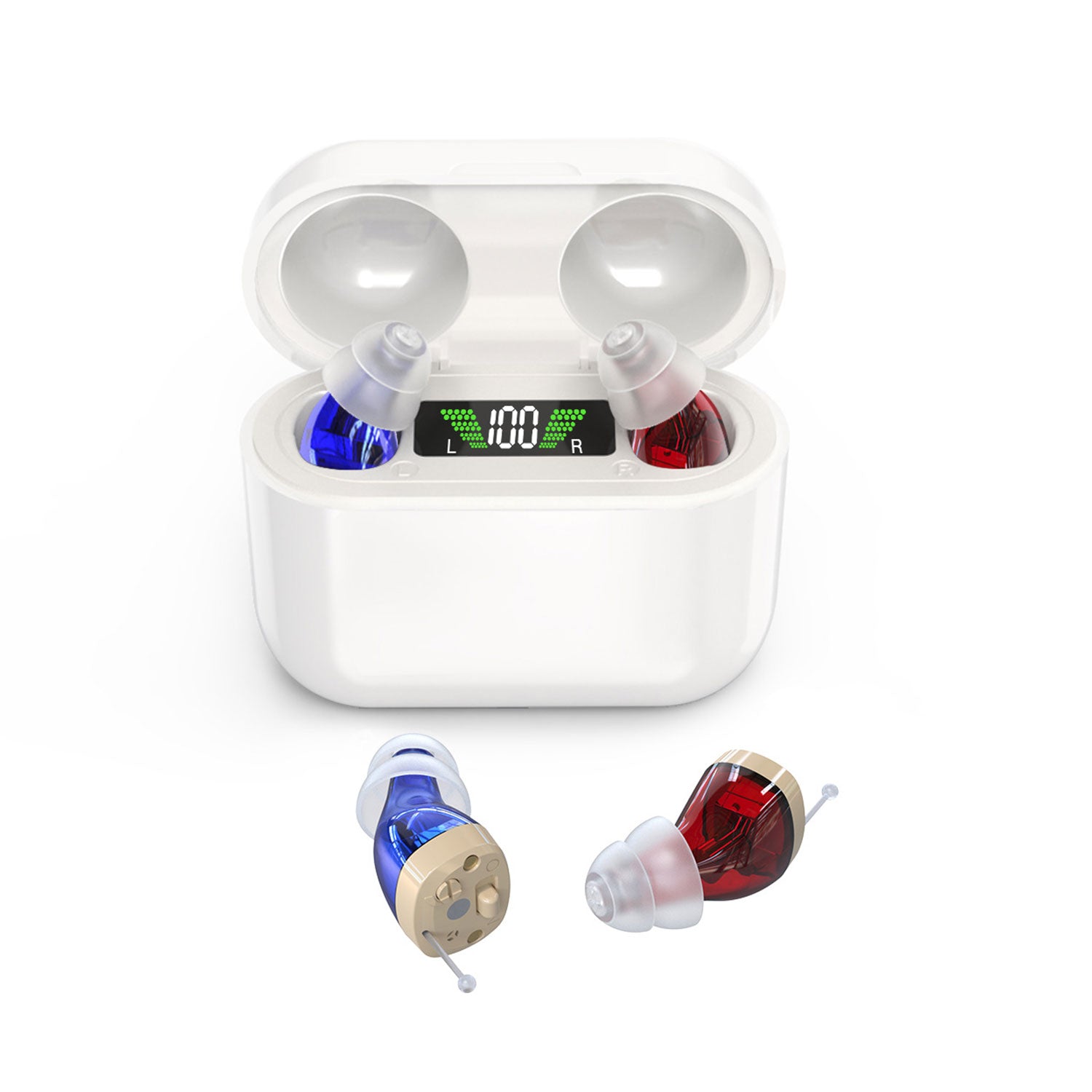 ClearBoost Hearing Aids with LED Charging Case