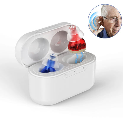 CIC Pro Rechargeable Hearing Aids with 100-Hour Charging Case