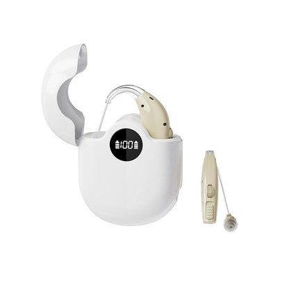 PowerBTE Rechargeable Hearing Aids with LED Charging Case
