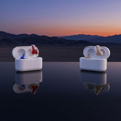 CIC Pro Rechargeable Hearing Aids with 100-Hour Charging Case