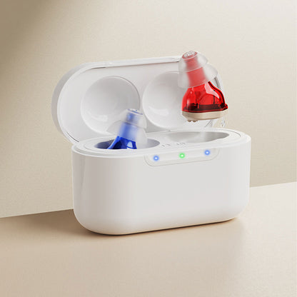 CIC Pro Rechargeable Hearing Aids with 100-Hour Charging Case