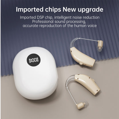 PowerBTE Rechargeable Hearing Aids with LED Charging Case