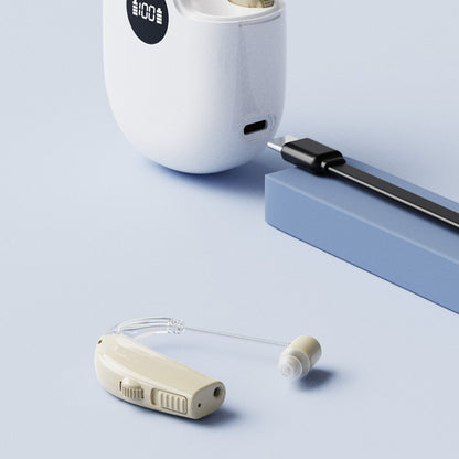 PowerBTE Rechargeable Hearing Aids with LED Charging Case