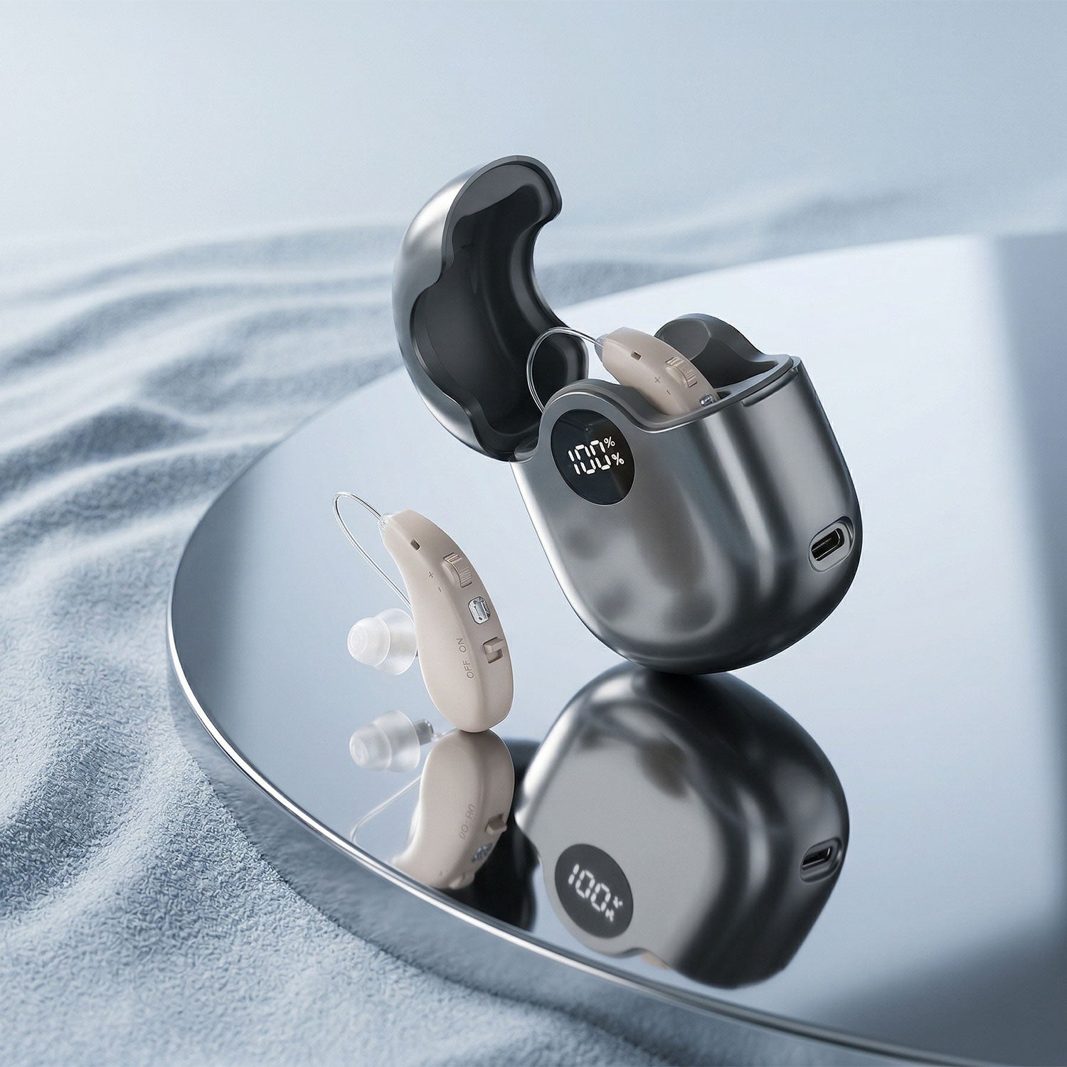 ClassicBTE Hearing Aids – 3 Modes, Simple Rotary Control