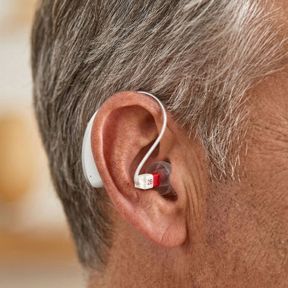 UVShield BTE Hearing Aids with UV Charging Case