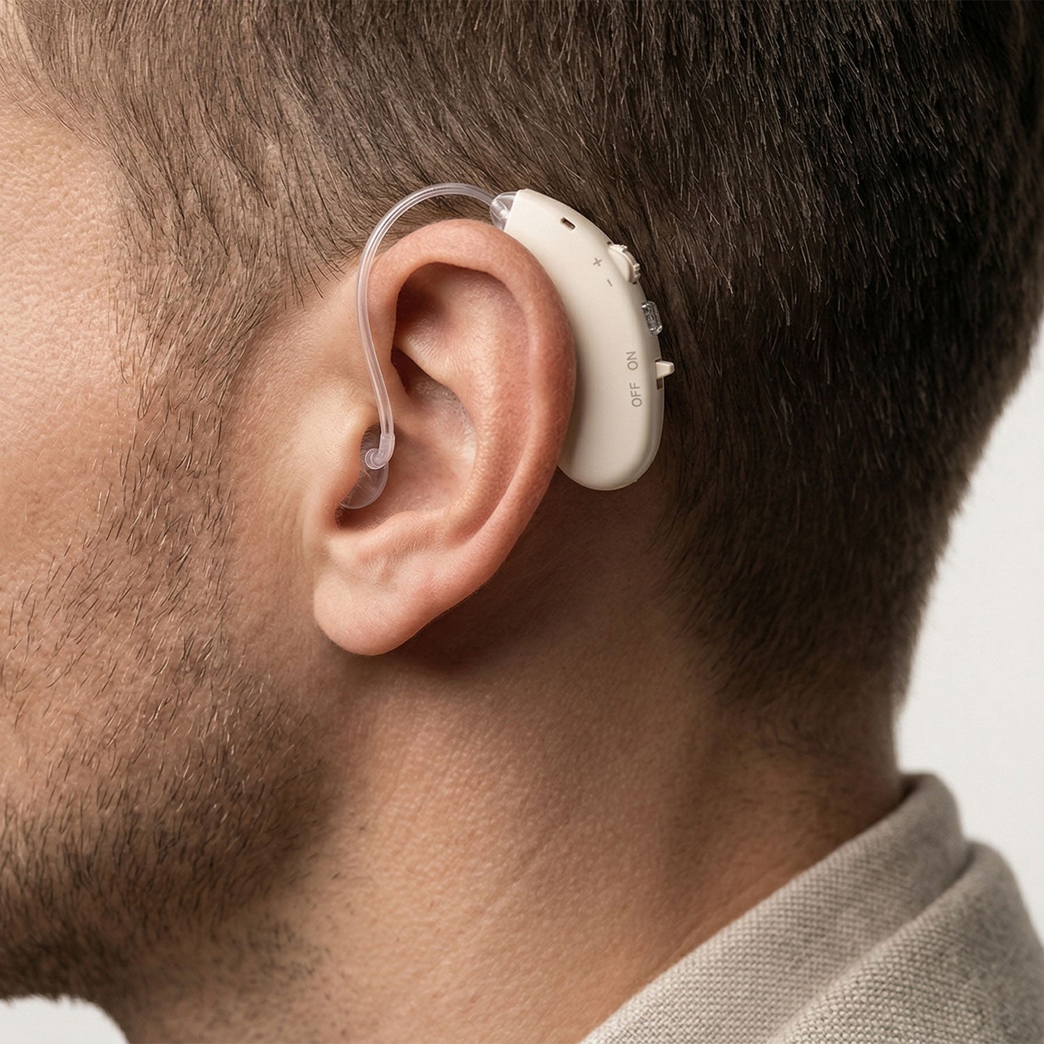 ClassicBTE Hearing Aids – 3 Modes, Simple Rotary Control