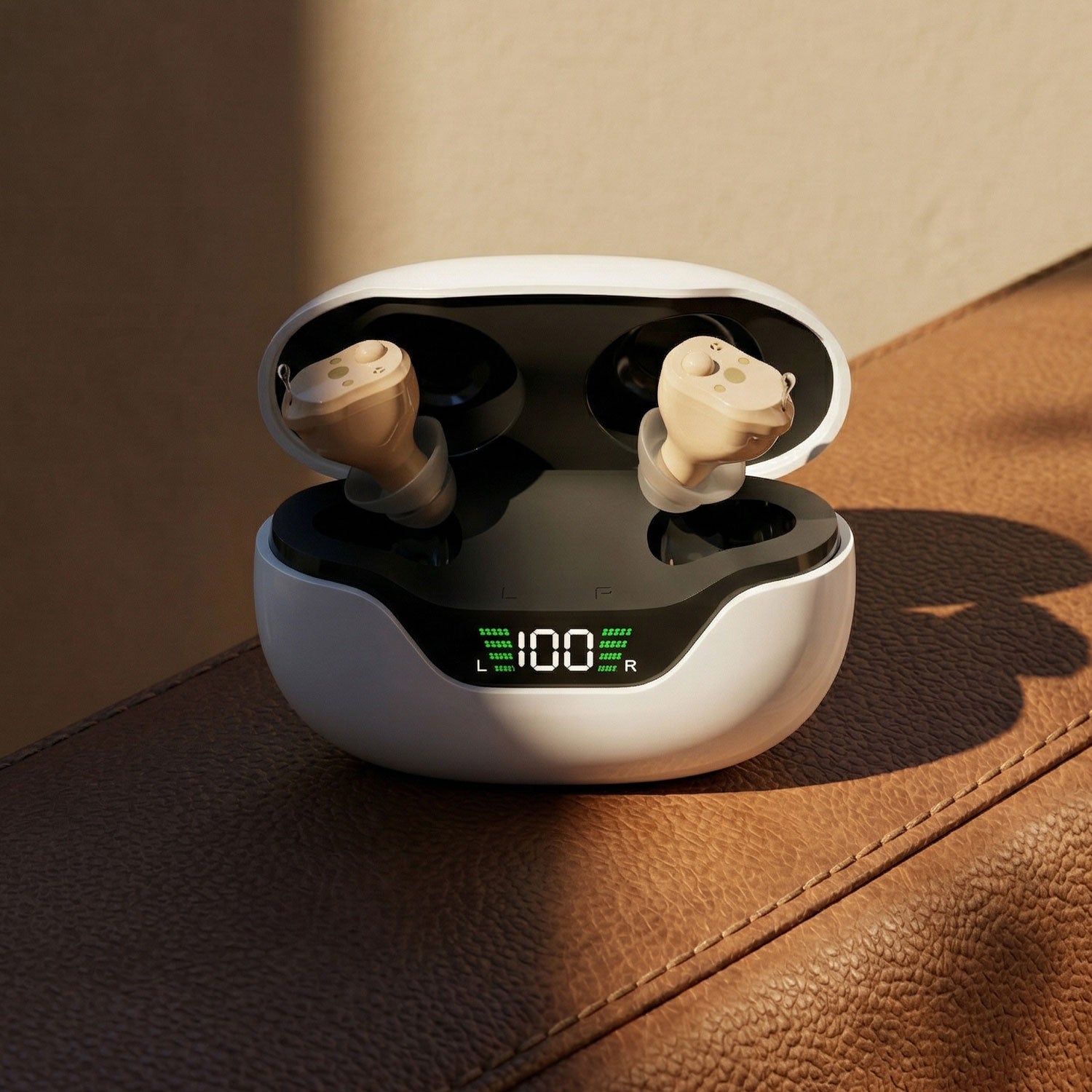 MiniCIC Pro Rechargeable Hearing Aids with LED Charging Case