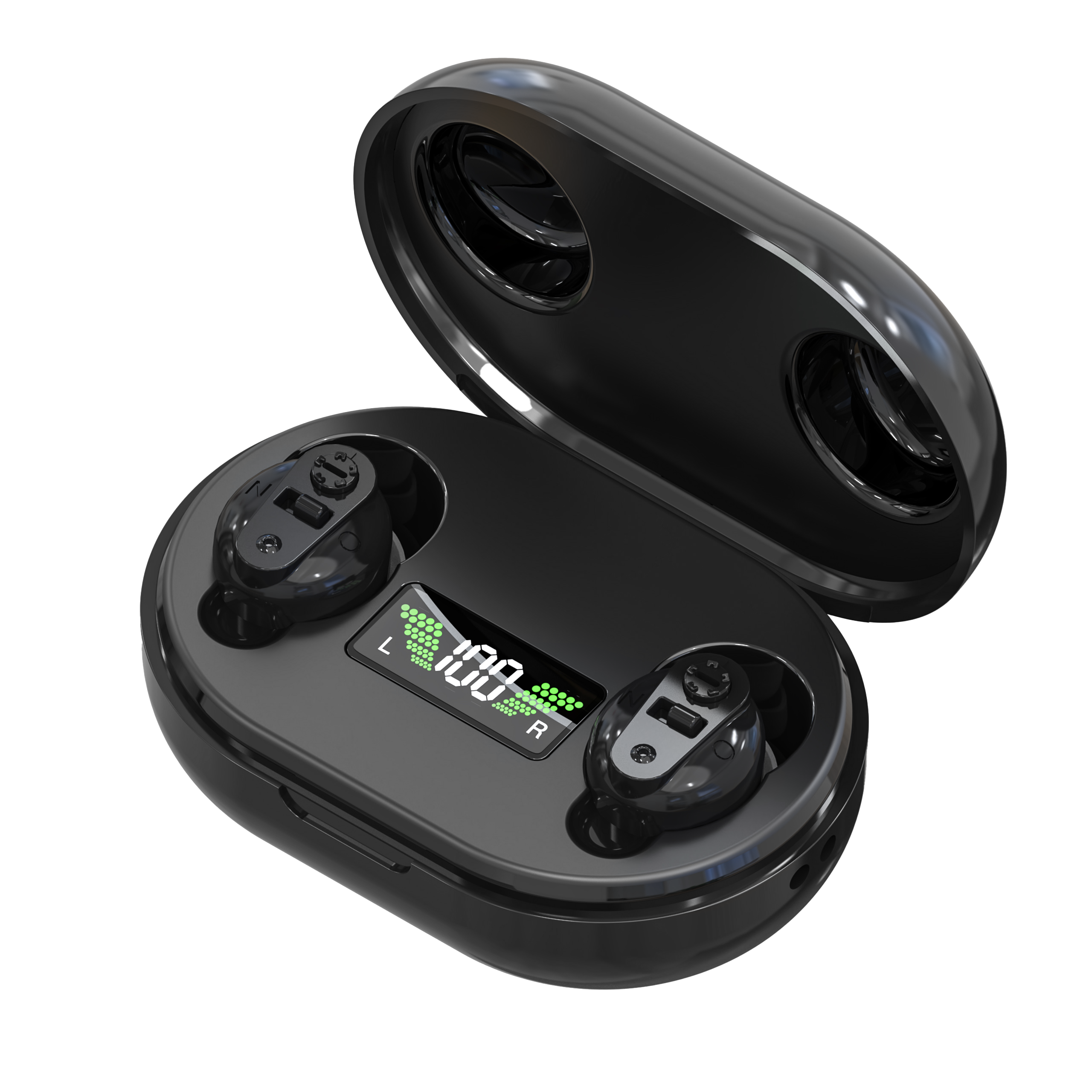 MiniCIC Invisible Hearing Aids with LED Charging Case