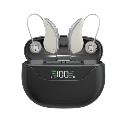 UVShield BTE Hearing Aids with UV Charging Case