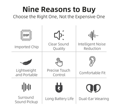 OpenHook Hearing Aids with Charging Case