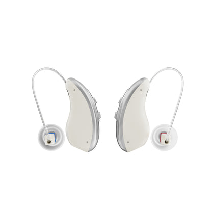 UVShield BTE Hearing Aids with UV Charging Case