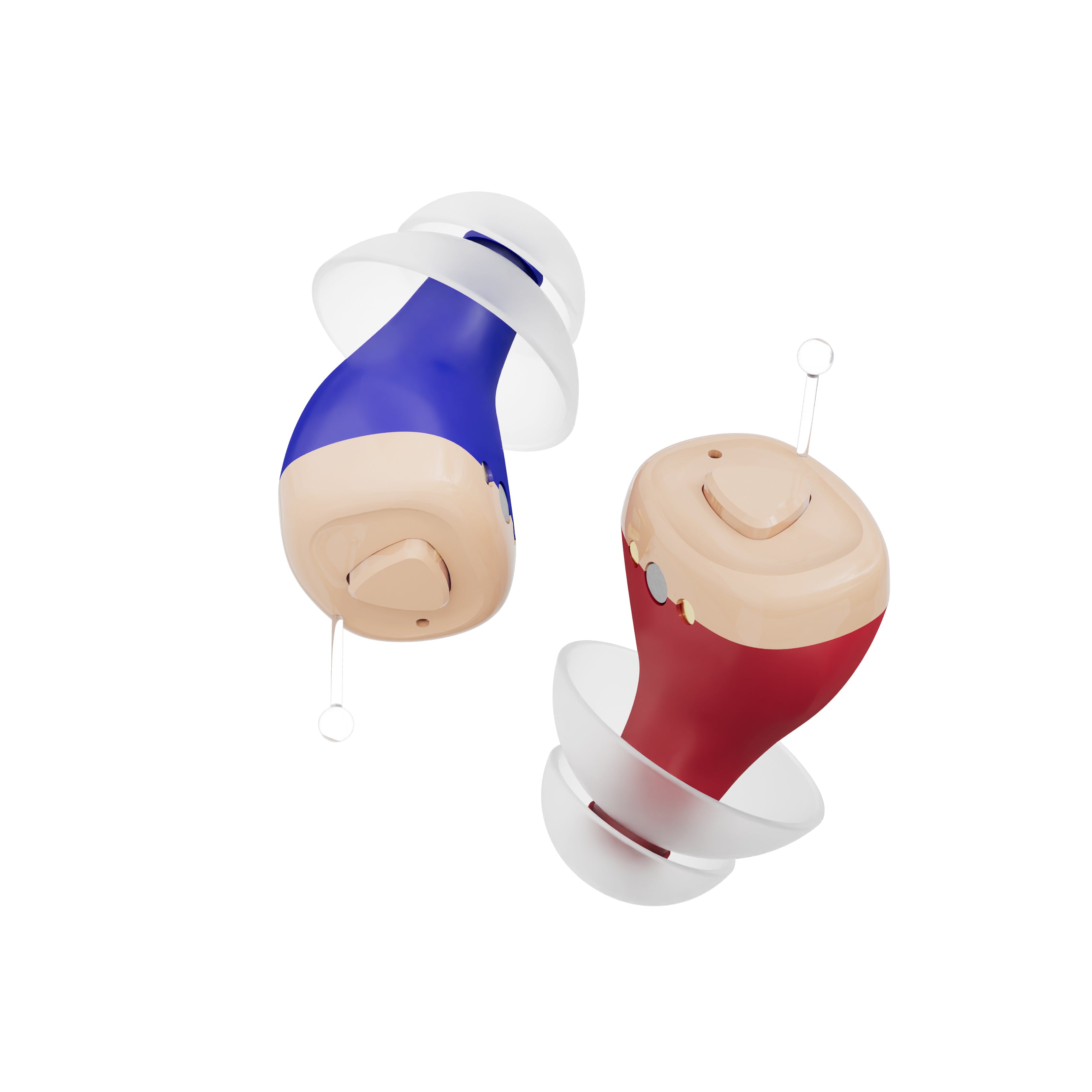 Invisible Rechargeable In-Ear Hearing Aids with Noise Reduction & Magnetic Charging
