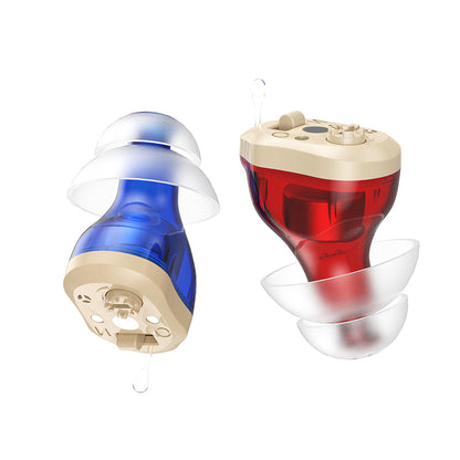 CIC Pro Rechargeable Hearing Aids with 100-Hour Charging Case