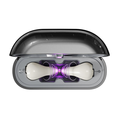 Smart Invisible CIC Hearing Aids with UV Sanitizing Case & Voice Prompts